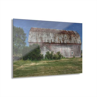 U R There Photography Barkley Road Red in Summer I Rustic Farmhouse Acrylic Wall Print