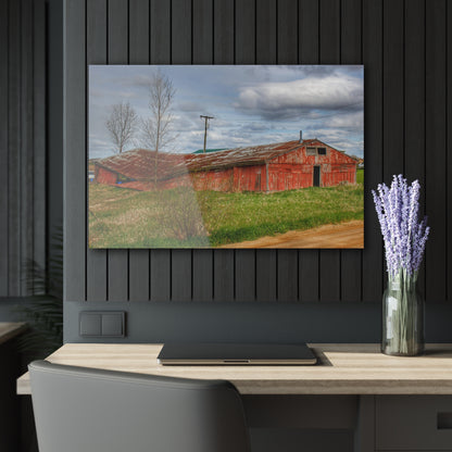 U R There Photography Centerline Road Sinking Shack Rustic Farmhouse Acrylic Wall Print