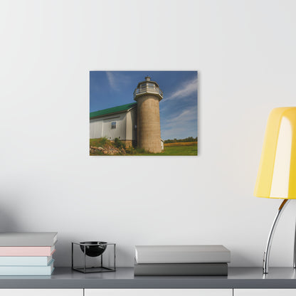 U R There Photography Phelps Road Lighthouse Barn II Rustic Farmhouse Acrylic Wall Print