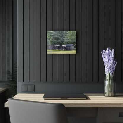 U R There Photography Leonard Road Roadside Greys Rustic Farmhouse Acrylic Wall Print