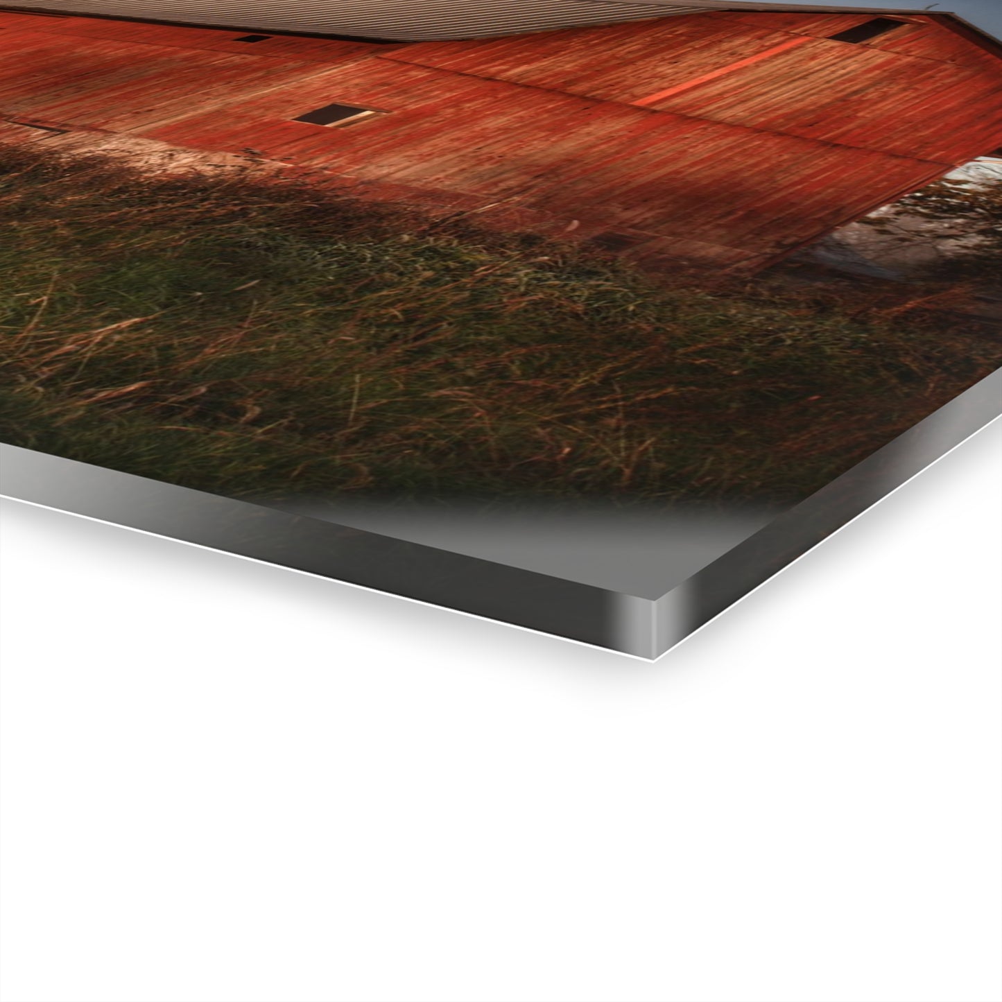U R There Photography Columbiaville Red II Rustic Farmhouse Acrylic Wall Print