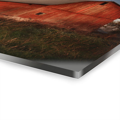 U R There Photography Columbiaville Red II Rustic Farmhouse Acrylic Wall Print