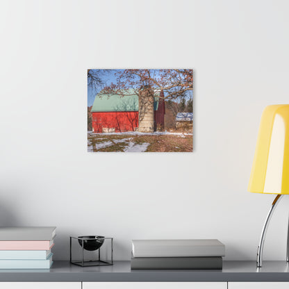 U R There Photography Webster Road Red II Rustic Farmhouse Acrylic Wall Print