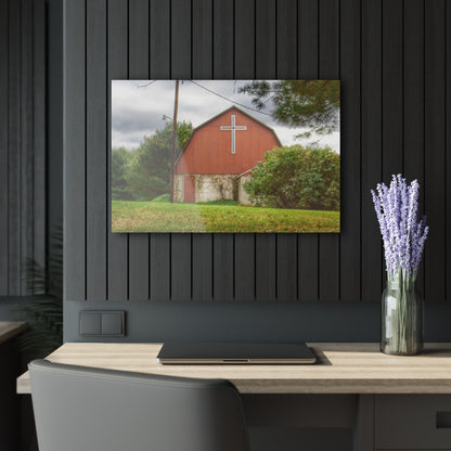 U R There Photography Flint River Road Cross Barn Rustic Farmhouse Acrylic Wall Print