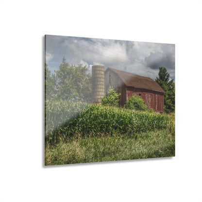 U R There Photography Armstrong Road Red III Rustic Farmhouse Acrylic Wall Print