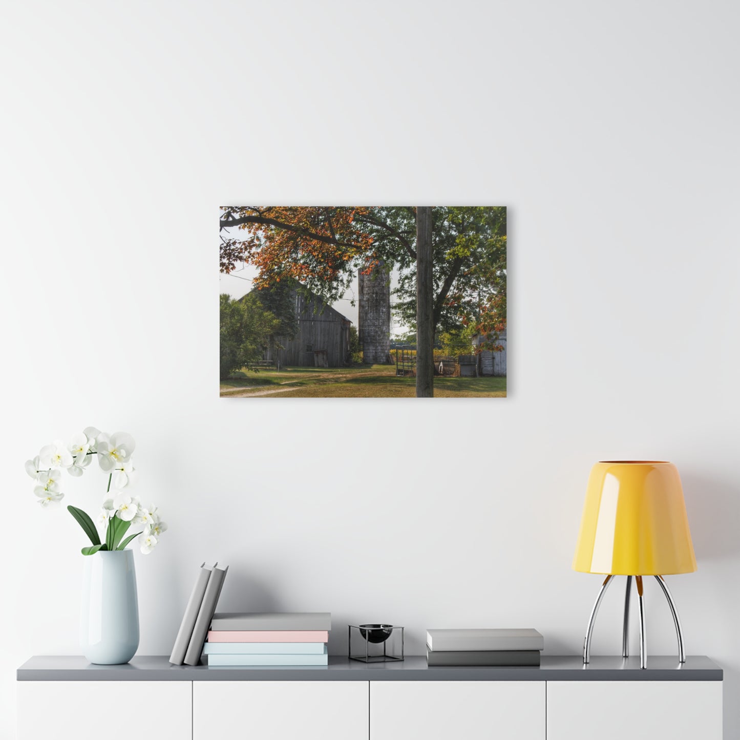 U R There Photography Hidden Grey of Tuscola Rustic Farmhouse Acrylic Wall Print