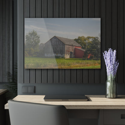 U R There Photography Pigeon Grey Saltbox Rustic Farmhouse Acrylic Wall Print