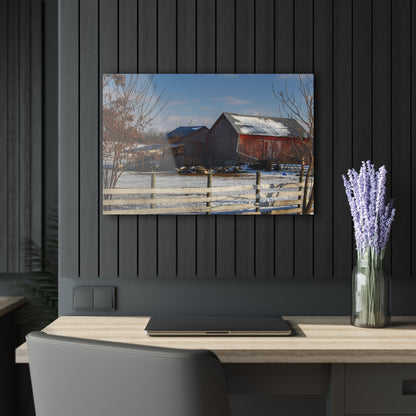 U R There Photography Attica Reds Rustic Farmhouse Acrylic Wall Print