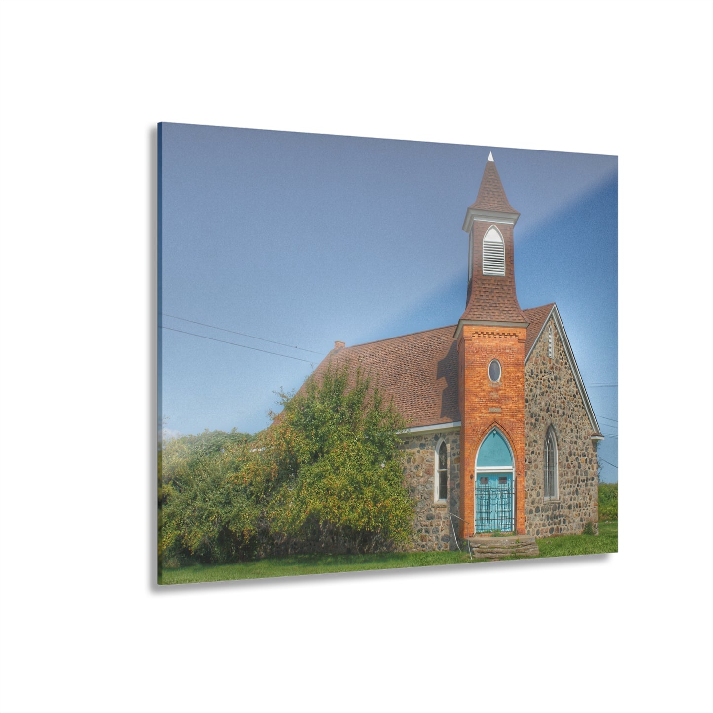 U R There Photography Mayville Church of the Past Rustic Farmhouse Acrylic Wall Print