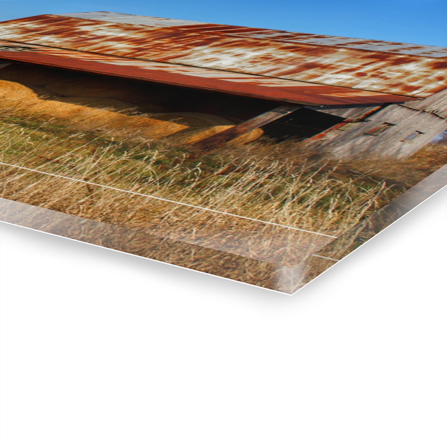 U R There Photography Dodge Road Hay Barn II Rustic Farmhouse Acrylic Wall Print