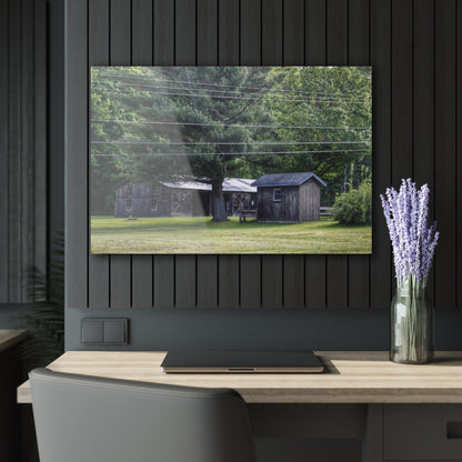 U R There Photography Leonard Road Roadside Greys Rustic Farmhouse Acrylic Wall Print