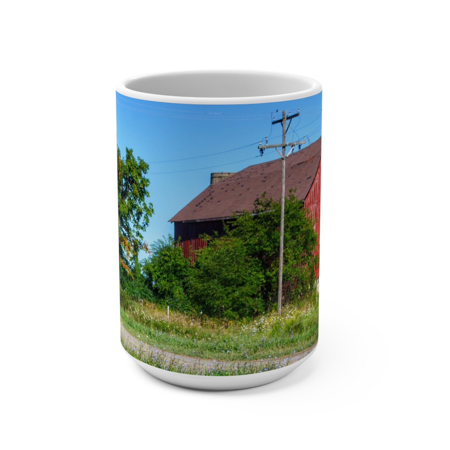 Rustic Farmhouse Coffee Mug featuring Armstrong Road Red II