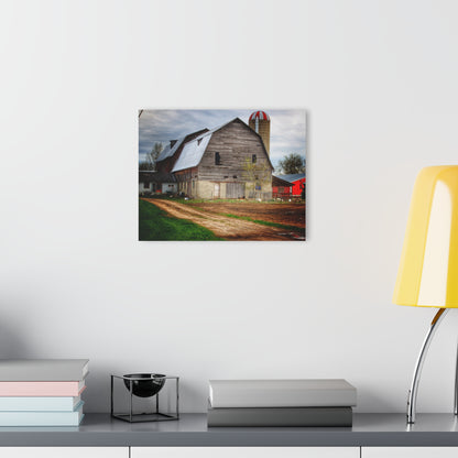 U R There Photography Murphy Lake Road Grey l Rustic Farmhouse Acrylic Wall Print