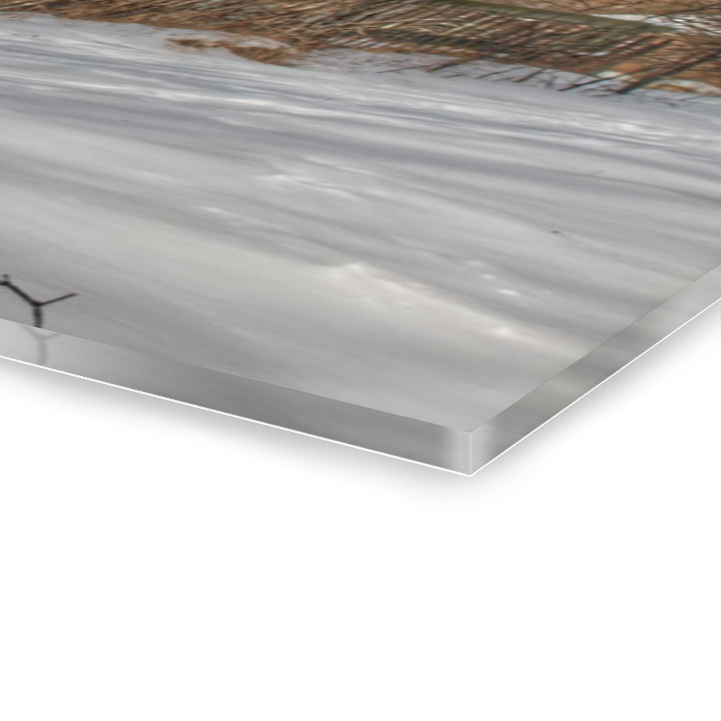 U R There Photography English Road Grey Rustic Farmhouse Acrylic Wall Print