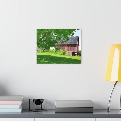 U R There Photography Colwood Road Red Rustic Farmhouse Acrylic Wall Print