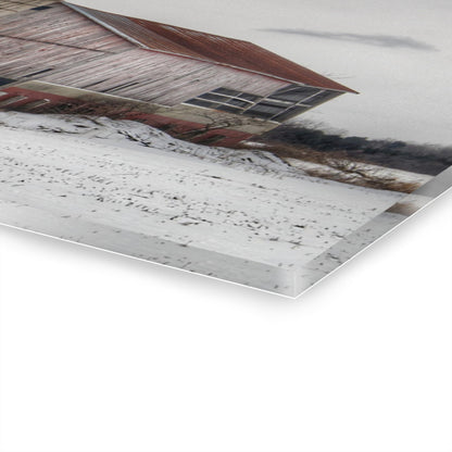 U R There Photography Babcock Road Grey Rustic Farmhouse Acrylic Wall Print