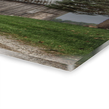 U R There Photography North Lake Road Grey Rustic Farmhouse Acrylic Wall Print