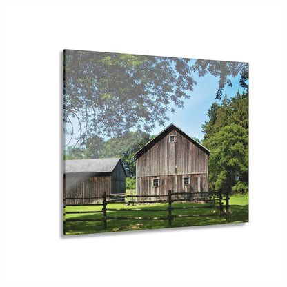 U R There Photography Otisville Grey Rustic Farmhouse Acrylic Wall Print