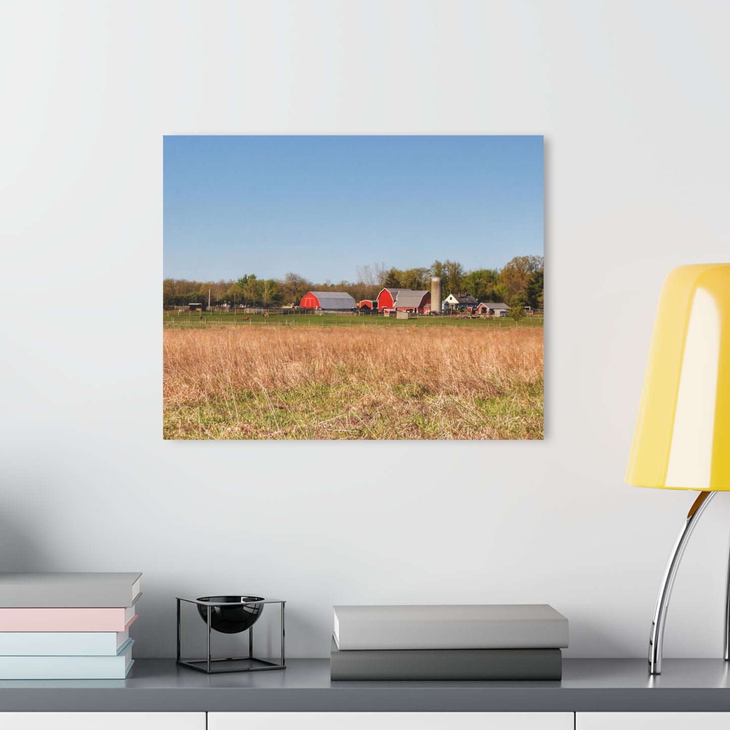 U R There Photography East Millington Road Farm Rustic Farmhouse Acrylic Wall Print
