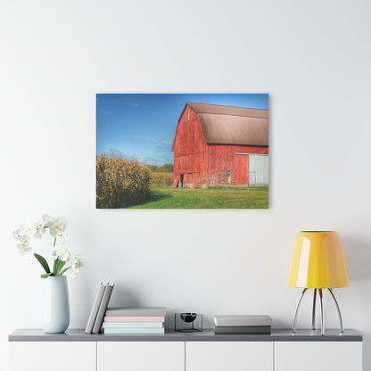 U R There Photography Fargo Road Red I Rustic Farmhouse Acrylic Wall Print