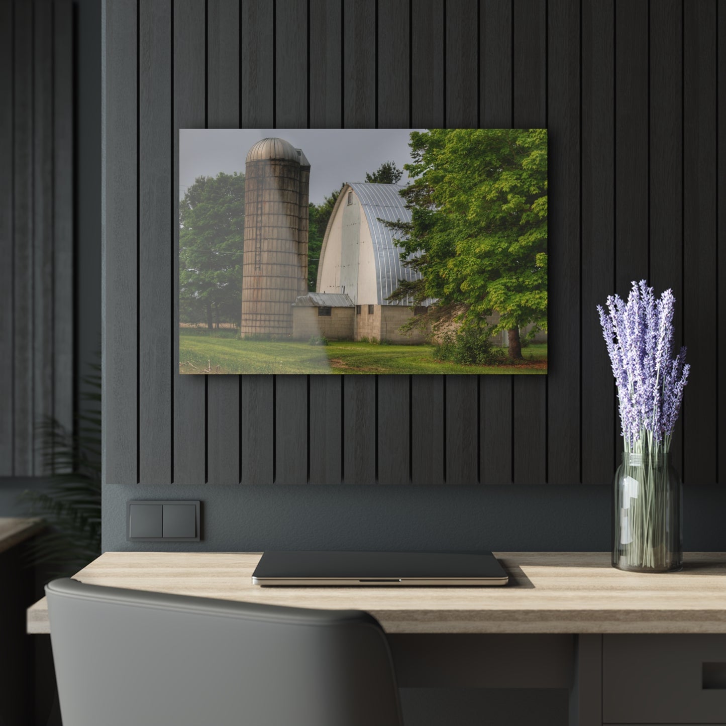U R There Photography Carpenter Road White I Rustic Farmhouse Acrylic Wall Print