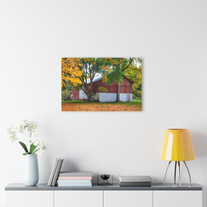 U R There Photography M-25 Red Rustic Farmhouse Acrylic Wall Print