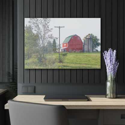 U R There Photography Stewart Road Red I Rustic Farmhouse Acrylic Wall Print