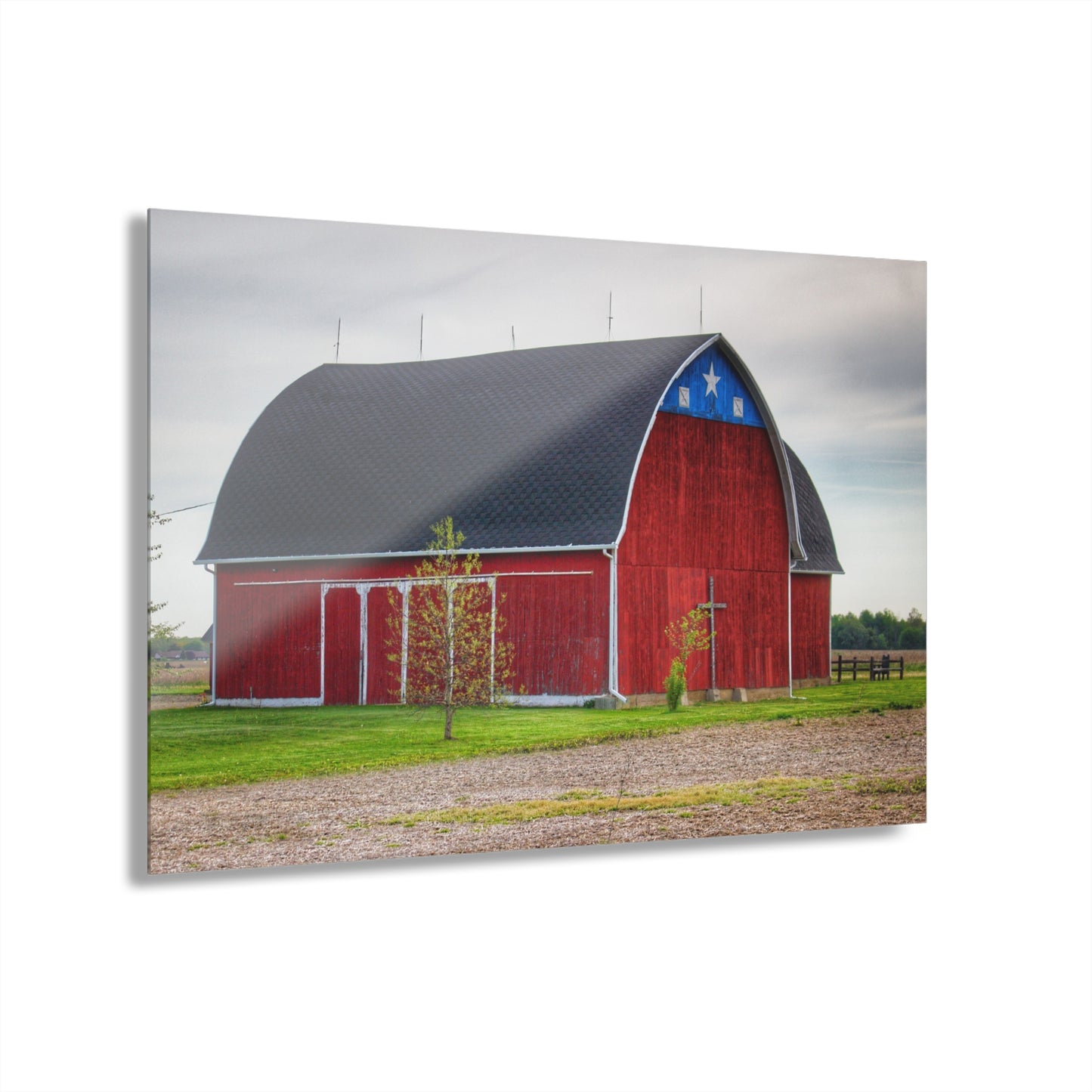 U R There Photography M-24 Star Barn Rustic Farmhouse Acrylic Wall Print