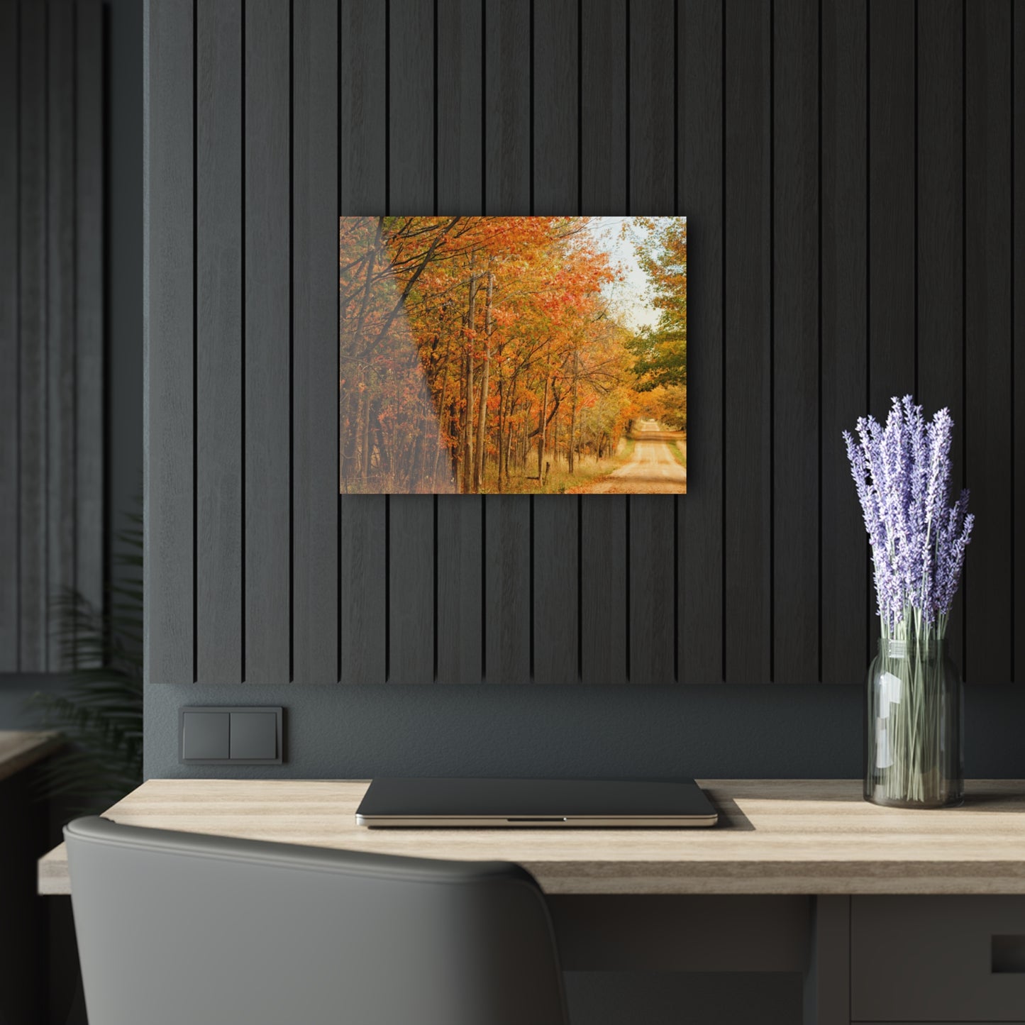 U R There Photography Fall on Murphy Lake II Rustic Farmhouse Acrylic Wall Print