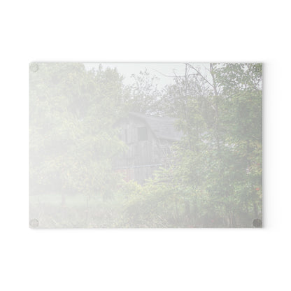 U R There Photography Hayes Road Hidden I Rustic Farmhouse Tempered-Glass Cutting Board