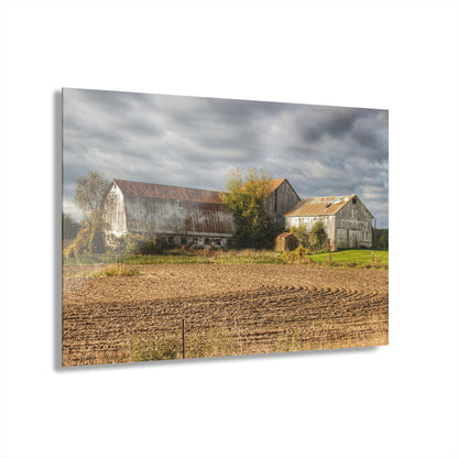 U R There Photography Newark Road Whites Rustic Farmhouse Acrylic Wall Print
