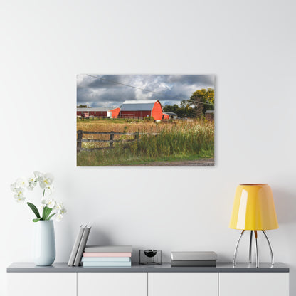 U R There Photography Beyond the Fence on Richfield Road Rustic Farmhouse Acrylic Wall Print