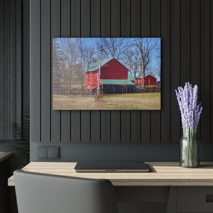U R There Photography Imlay City Road Cow Barn I Rustic Farmhouse Acrylic Wall Print