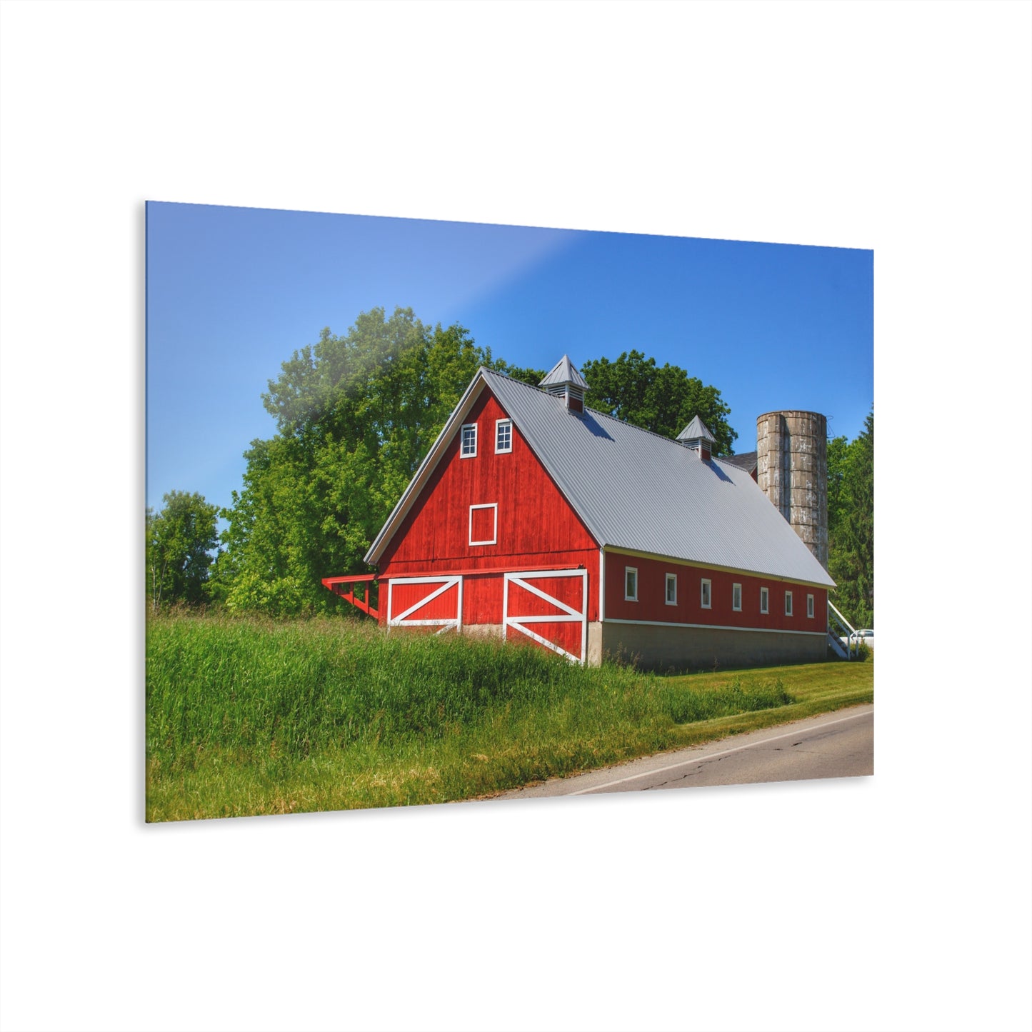 U R There Photography Metamora Red 2020 I Rustic Farmhouse Acrylic Wall Print