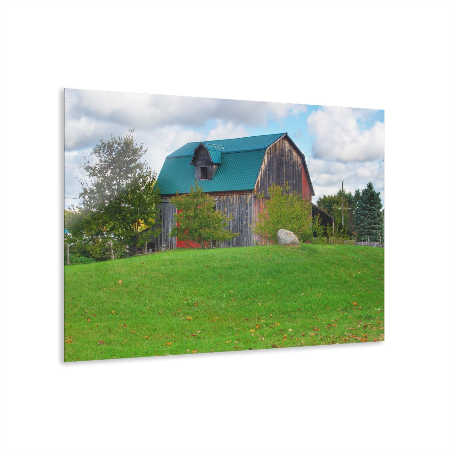 U R There Photography Frances Road Old Red II Rustic Farmhouse Acrylic Wall Print
