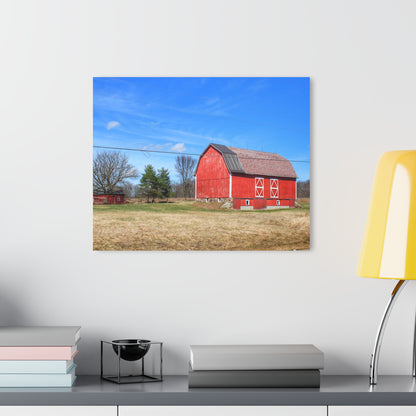 U R There Photography Kings Mill Red II Rustic Farmhouse Acrylic Wall Print