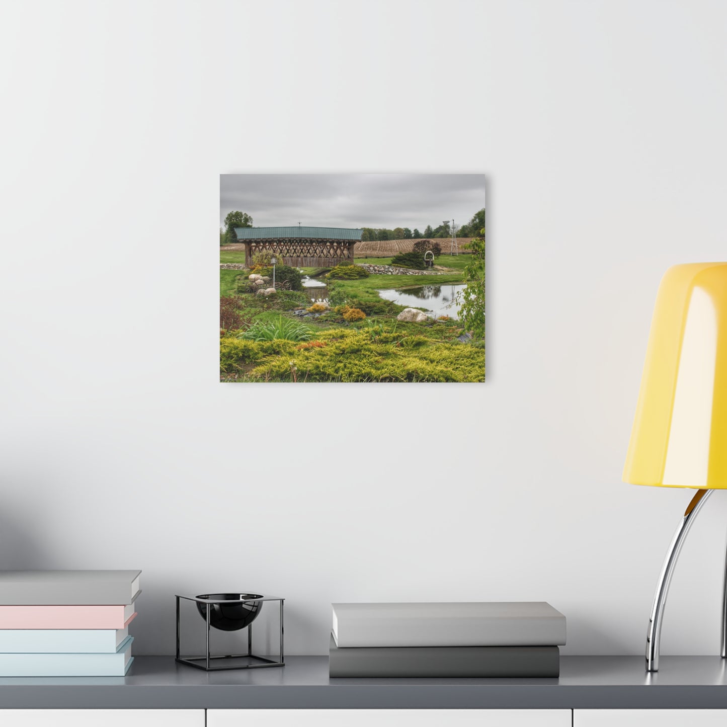 U R There Photography Bridge of Summer Road II Rustic Farmhouse Acrylic Wall Print