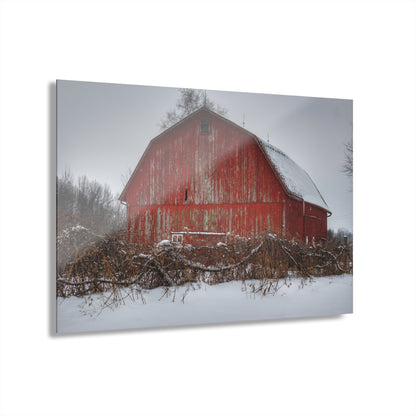 U R There Photography Hadley Road Barn at the Bend Rustic Farmhouse Acrylic Wall Print