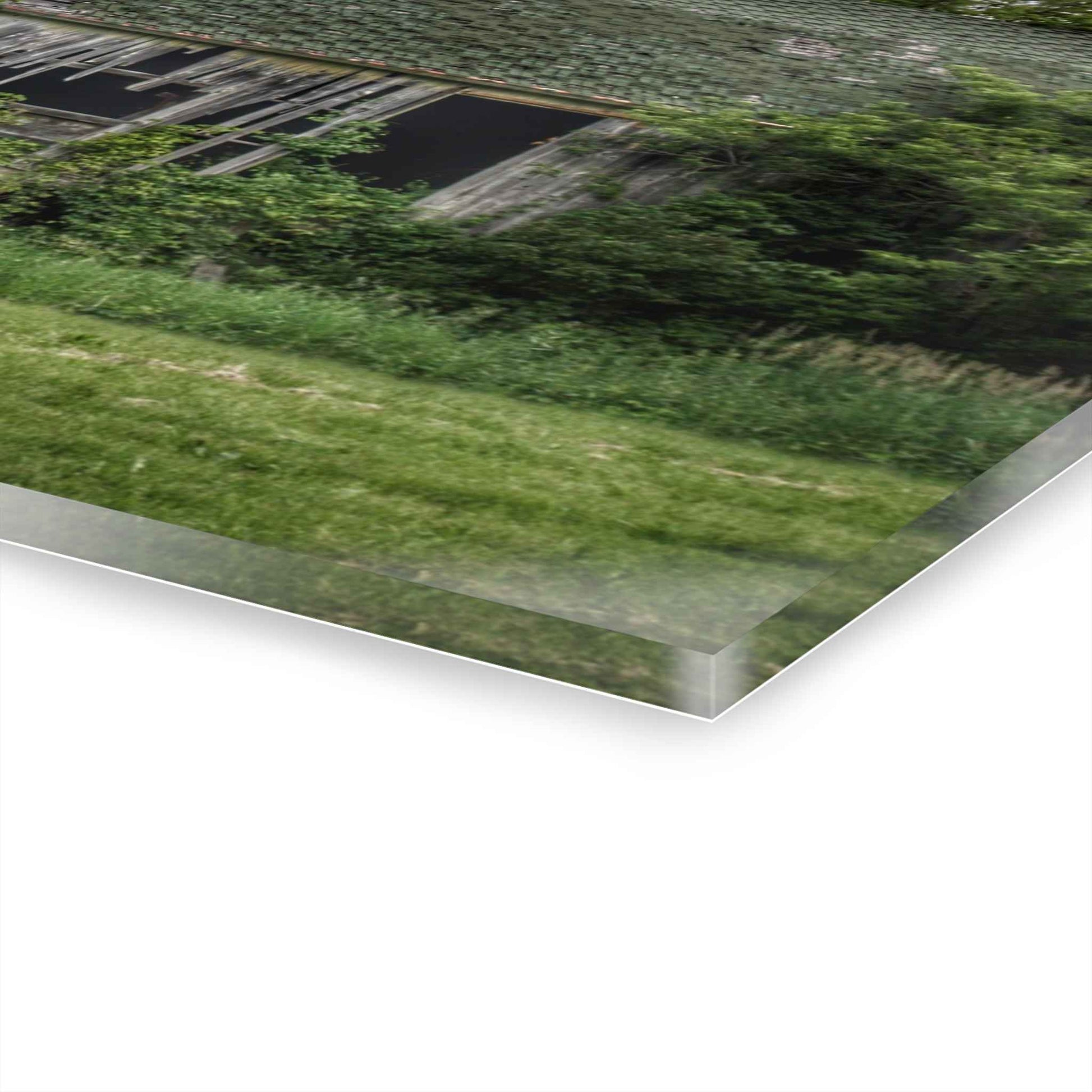 U R There Photography Hunters Creek Forgotten Grey Rustic Farmhouse Acrylic Wall Print