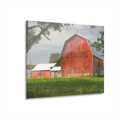 U R There Photography Crawford Road Red II Rustic Farmhouse Acrylic Wall Print