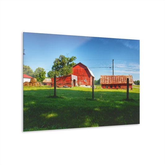U R There Photography Frances Road Reds II Rustic Farmhouse Acrylic Wall Print
