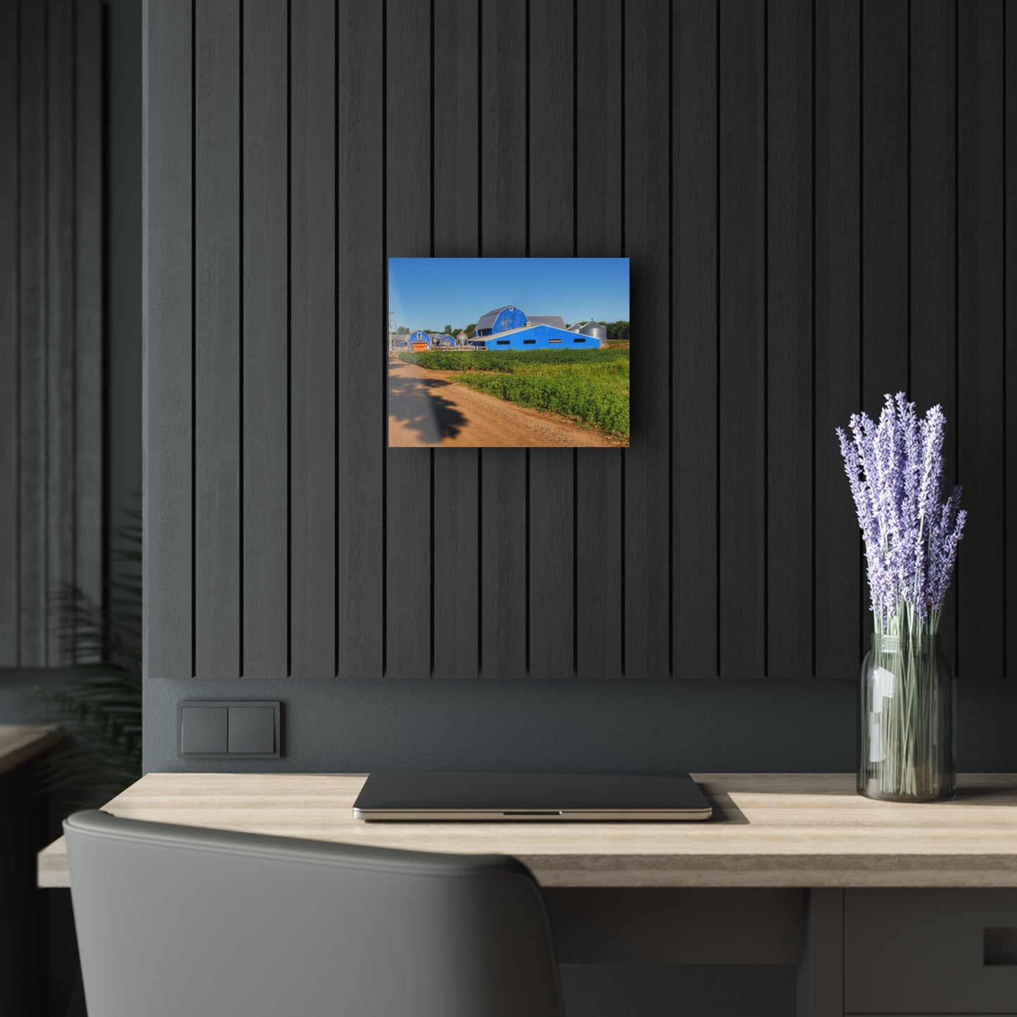 U R There Photography Kidder Road Blues I Rustic Farmhouse Acrylic Wall Print