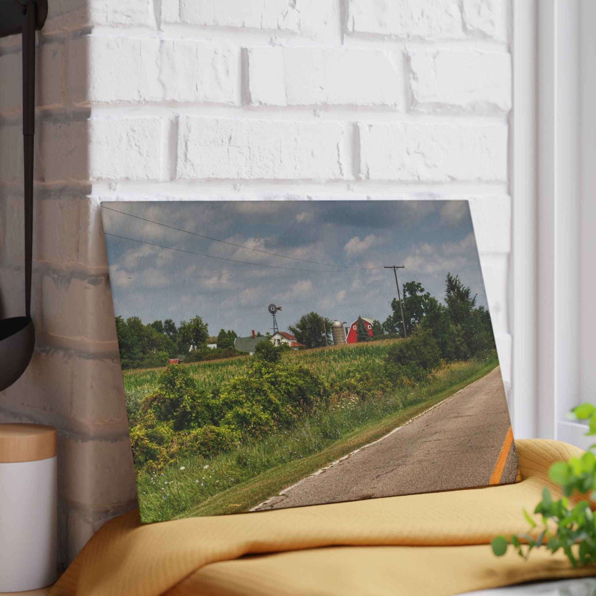 Rustic Farmhouse Cutting Board| Across the Field in Elba I