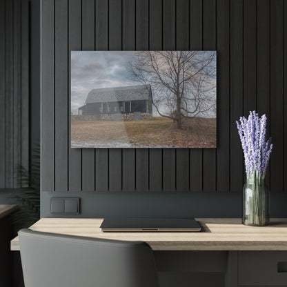 U R There Photography Attica Road Black Rustic Farmhouse Acrylic Wall Print