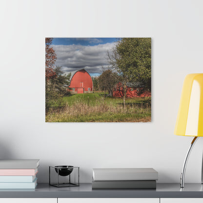 U R There Photography Genesee Road Red III Rustic Farmhouse Acrylic Wall Print
