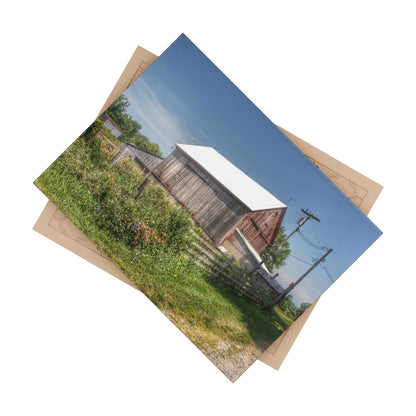 U R There Photography Castle Road Cow Barn I Rustic Farmhouse Decorative Ceramic Tile