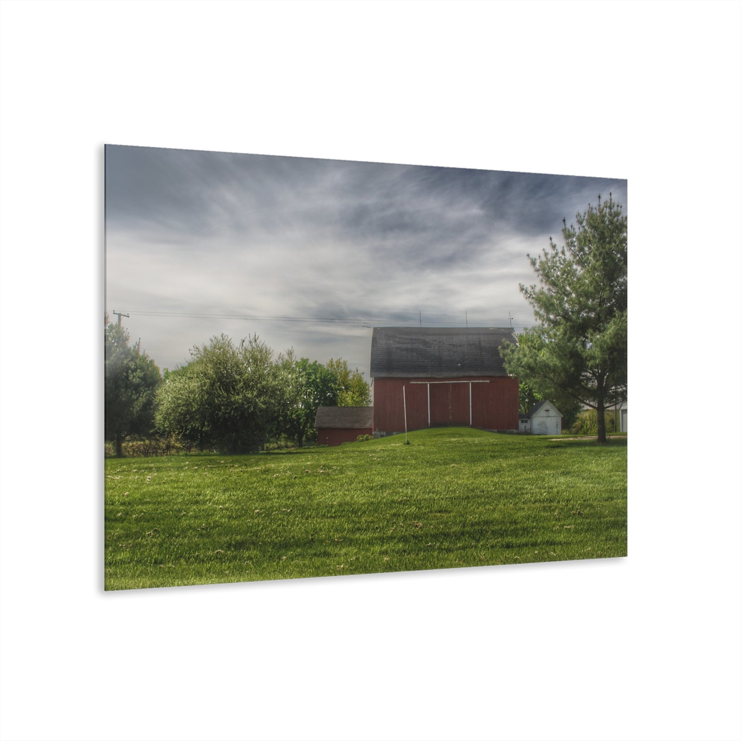 U R There Photography Kings Mill Red I Rustic Farmhouse Acrylic Wall Print