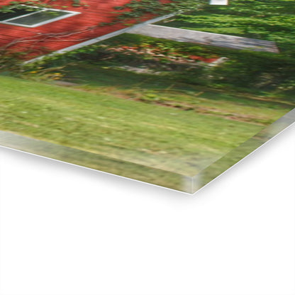 U R There Photography Henderson Red Rustic Farmhouse Acrylic Wall Print