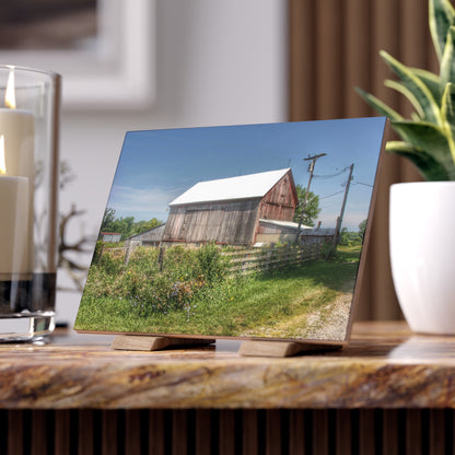 U R There Photography Castle Road Cow Barn I Rustic Farmhouse Decorative Ceramic Tile