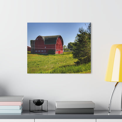 U R There Photography Hegal Road Red Rustic Farmhouse Acrylic Wall Print